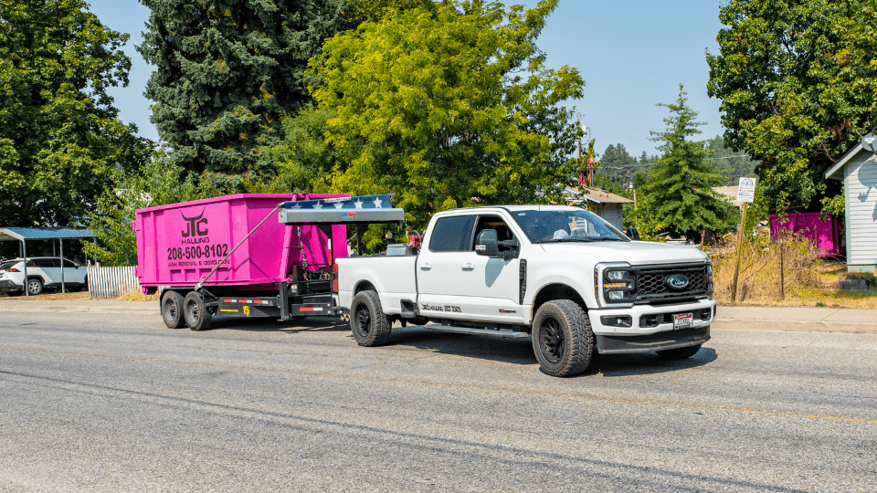 Residential Pink Dumpster Rentals