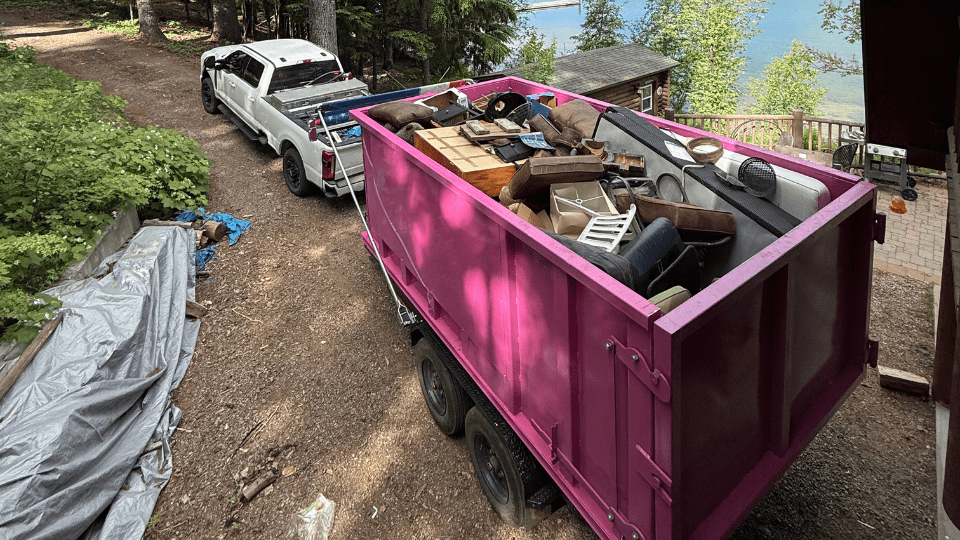 Residential Pink Dumpster Rentals