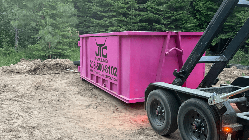 Residential Pink Dumpster Rentals