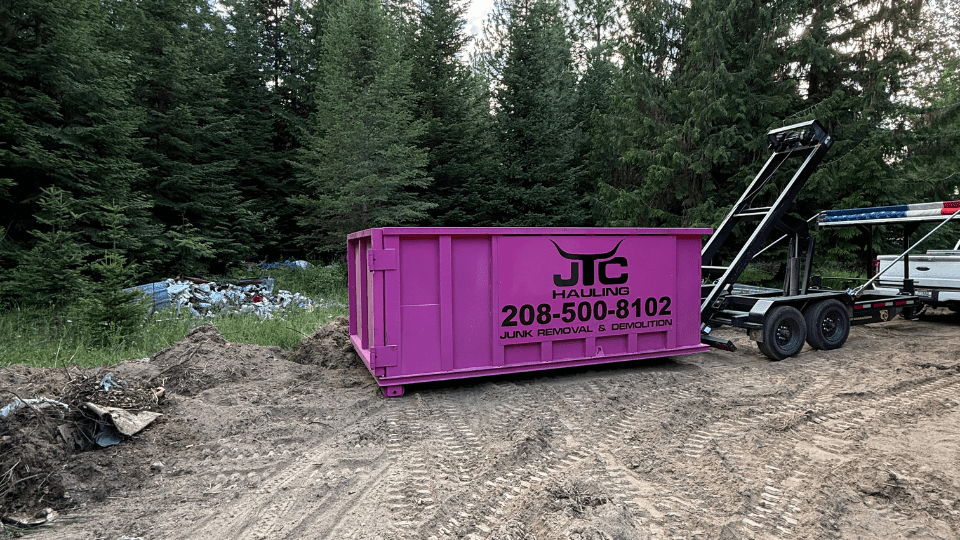 Residential Pink Dumpster Rentals